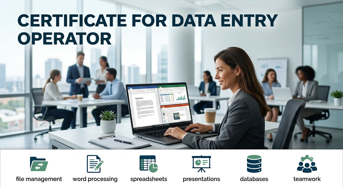 Certificate for Data Entry Operator Course